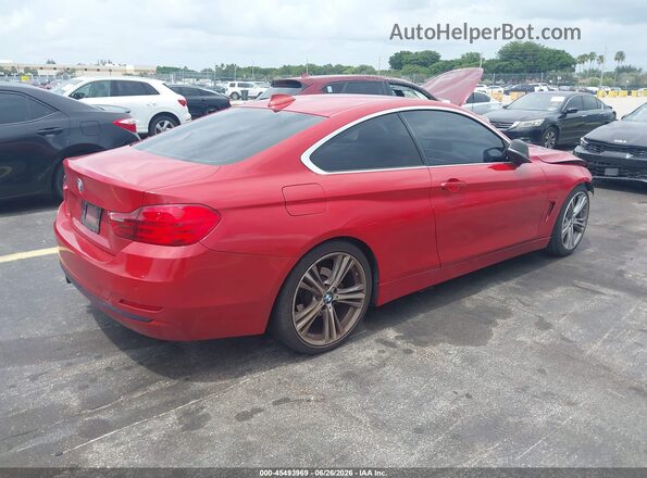 WBA3N7C54GK227167 2016 BMW 4 SERIES Red Rear right