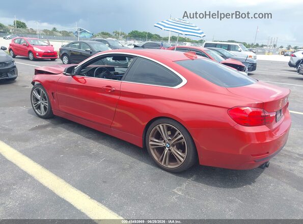 WBA3N7C54GK227167 2016 BMW 4 SERIES Red Rear left