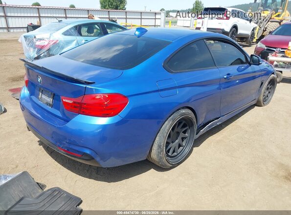 WBA3N7C57GK227860 2016 BMW 4 SERIES Blue Tył prawy