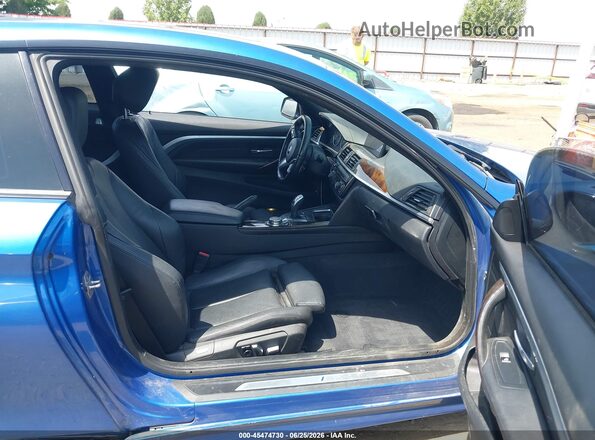 WBA3N7C57GK227860 2016 BMW 4 SERIES Blue Widok wnętrza z przodu