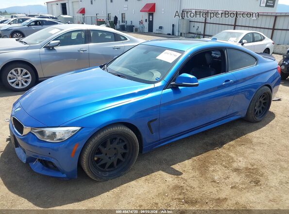 WBA3N7C57GK227860 2016 BMW 4 SERIES Blue Przód lewy