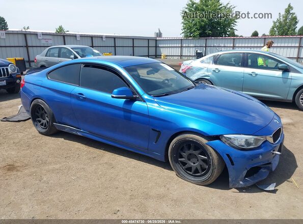 WBA3N7C57GK227860 2016 BMW 4 SERIES Blue Widok wnętrza z tyłu