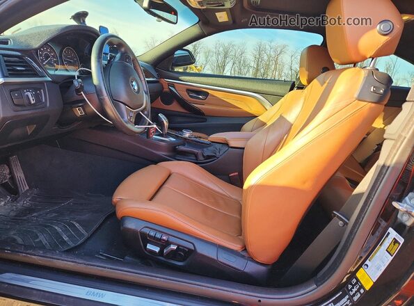 WBA3N9C59GK248947 2016 BMW 4 SERIES Black წინა სალონის ხედი