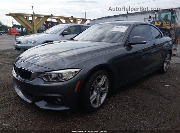 WBA3T1C52GP822637 2016 BMW 4 SERIES Gray Vista tres cuartos delantera izquierda