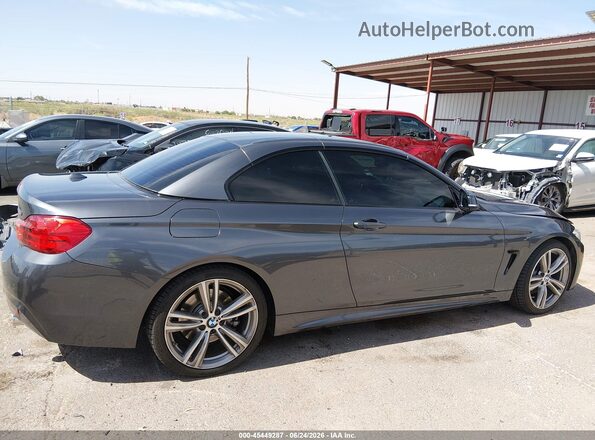 WBA3T3C51G5A41909 2016 BMW 4 SERIES Gray უკანა სალონის ხედი