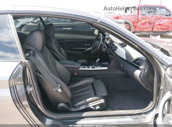 WBA3T3C51G5A41909 2016 BMW 4 SERIES Gray წინა სალონის ხედი