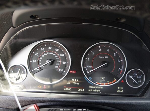 WBA3T3C51G5A41909 2016 BMW 4 SERIES Gray უკანა სავარძლების ხედი