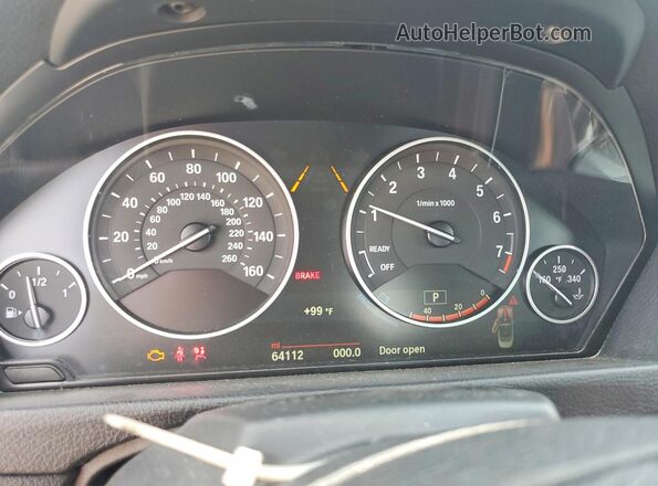 WBA3T3C56G5A41839 2016 BMW 4 SERIES Gray ხელსაწყოთა პანელის ხედი