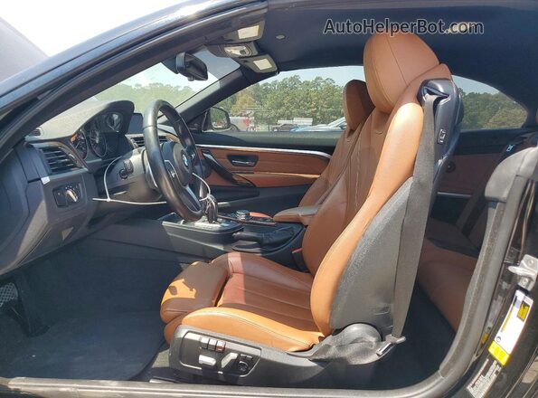 WBA3V7C52G5A28121 2016 BMW 4 SERIES Black Widok wnętrza z przodu