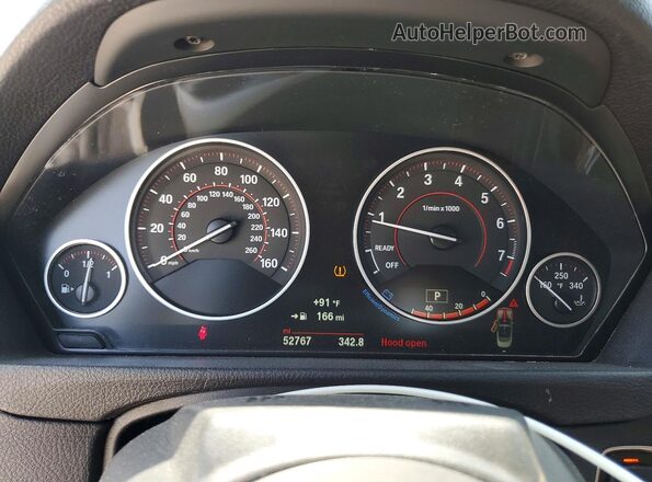 WBA3V7C52G5A28121 2016 BMW 4 SERIES Black Widok zestawu wskaźników