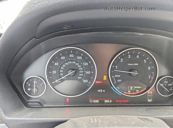 WBA3V7C53G5A26362 2016 BMW 4 SERIES Черный Вид щитка приборов