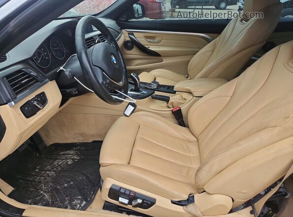 WBA3V7C53G5A26362 2016 BMW 4 SERIES Черный Вид салона спереди
