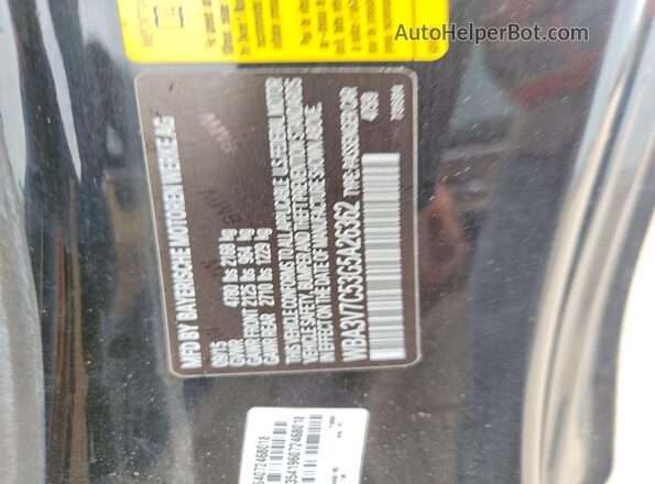 WBA3V7C53G5A26362 2016 BMW 4 SERIES Черный Вид подкапотного пространства