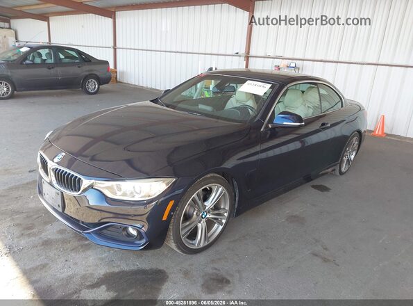 WBA3V7C56G5A28915 2016 BMW 4 SERIES Blue Передня ліва чверть