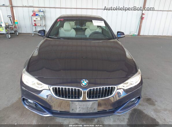 WBA3V7C56G5A28915 2016 BMW 4 SERIES Blue Вид щитка приладів