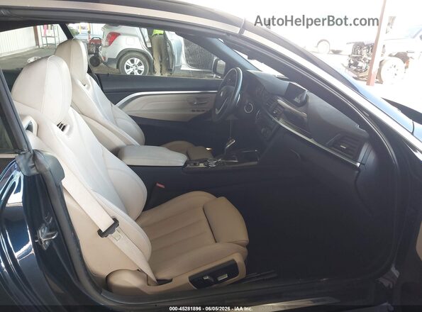 WBA3V7C56G5A28915 2016 BMW 4 SERIES Blue Вид салону спереду