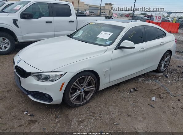 WBA4A9C57GG696154 2016 BMW 4 SERIES White წინა მარცხენა ხედი სამი მეოთხედიდან