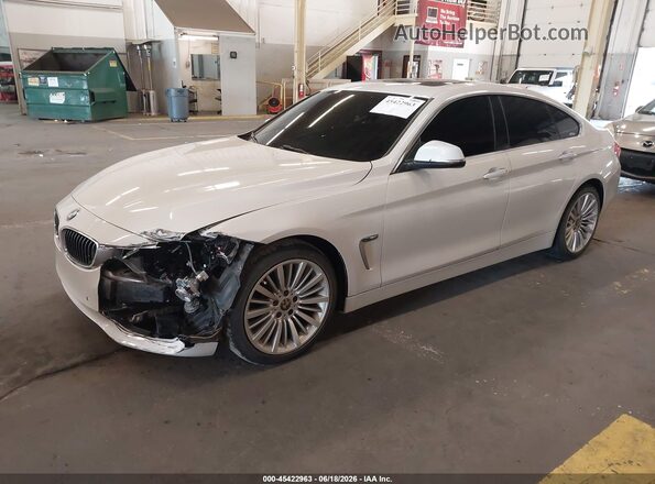 WBA4A9C57GGL88482 2016 BMW 4 SERIES White წინა მარცხენა ხედი სამი მეოთხედიდან