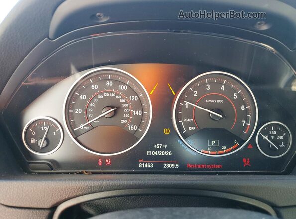 WBA4B3C53GG344165 2016 BMW 4 SERIES Blue ხელსაწყოთა პანელის ხედი