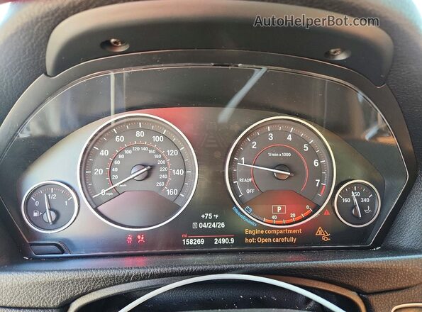 WBA4F7C34HG789591 2017 BMW 4 SERIES Blue Вид щитка приладів