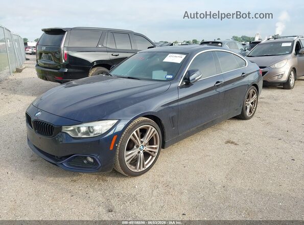 WBA4F7C38HG787875 2017 BMW 4 SERIES Dark Blue წინა მარცხენა ხედი სამი მეოთხედიდან
