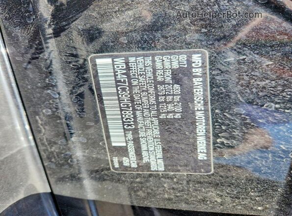 WBA4F7C39HG789313 2017 BMW OTHER Black 