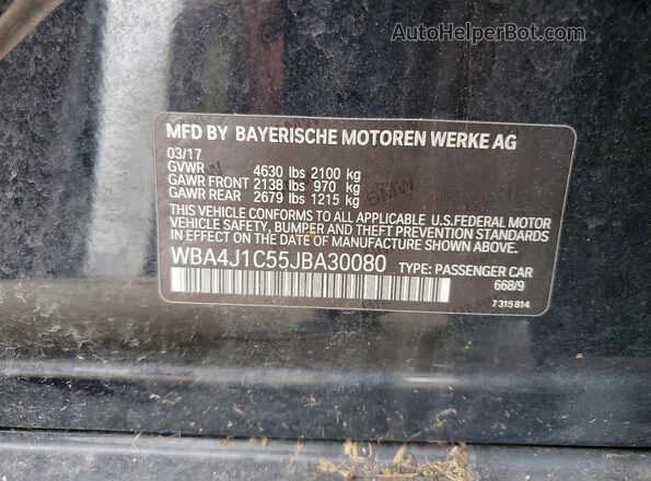 WBA4J1C55JBA30080 2018 BMW OTHER Black 