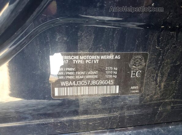 WBA4J3C57JBG96045 2018 BMW 4 SERIES Blue Շարժիչի բաժամունքի տեսք
