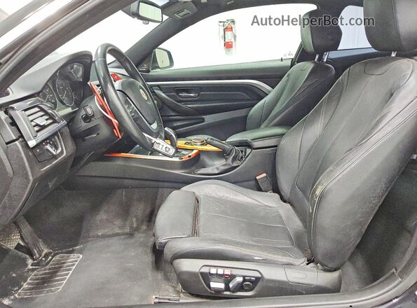WBA4R7C50HK895610 2017 BMW 4 SERIES Black Front interior view