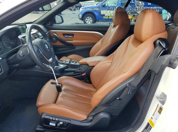 WBA4U7C38H5H20441 2017 BMW 4 SERIES White Вид салону спереду