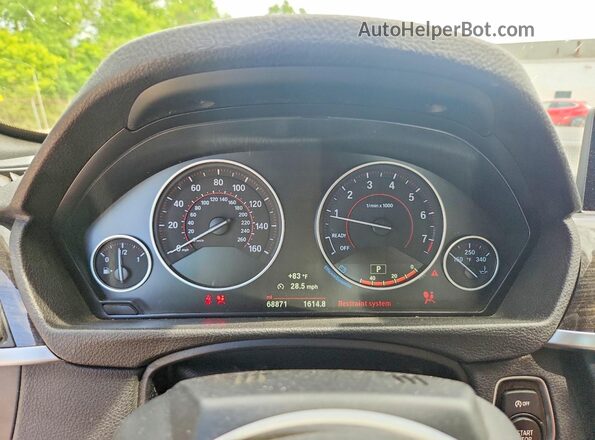 WBA4U9C39H5H64332 2017 BMW 4 SERIES Blue Вид панелі приладів
