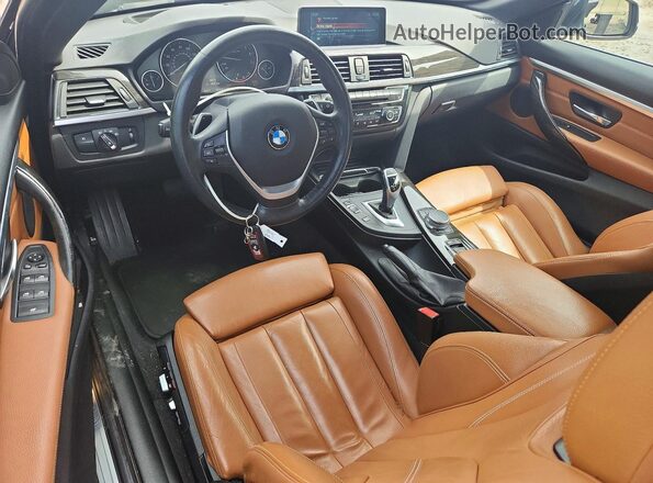 WBA4U9C39H5H64332 2017 BMW 4 SERIES Blue Вид салону спереду