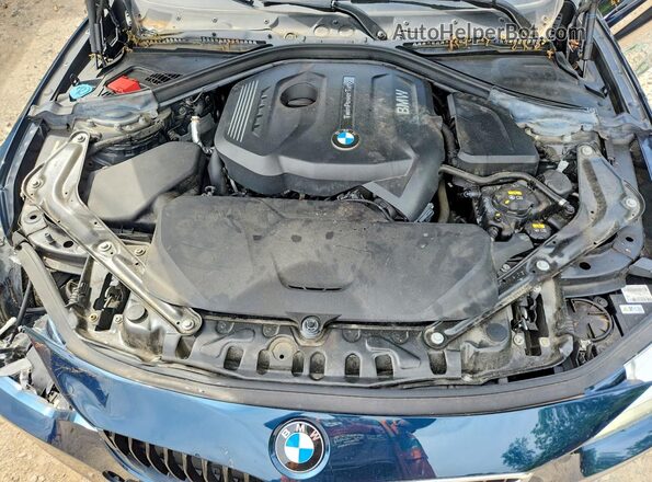 WBA4U9C39H5H64332 2017 BMW 4 SERIES Blue Вид задніх сидінь