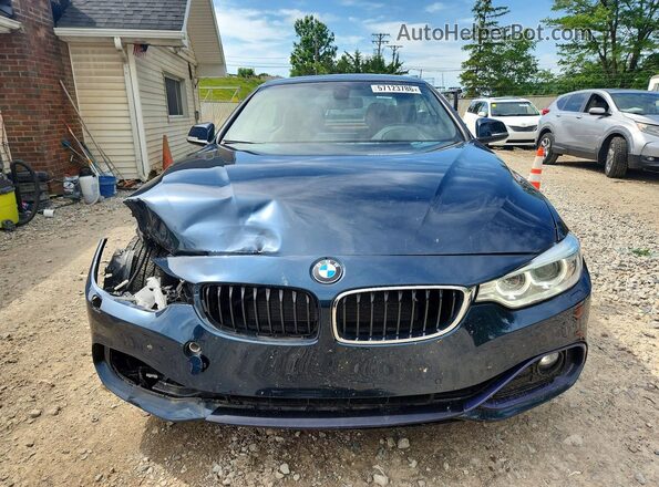 WBA4U9C39H5H64332 2017 BMW 4 SERIES Blue Передня права чверть