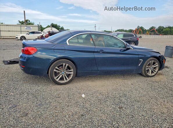 WBA4U9C55H5D43953 2017 BMW 4 SERIES Синий Задняя правая четверть