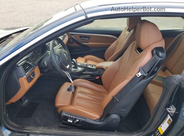 WBA4U9C55H5D43953 2017 BMW 4 SERIES Синий Вид салона спереди