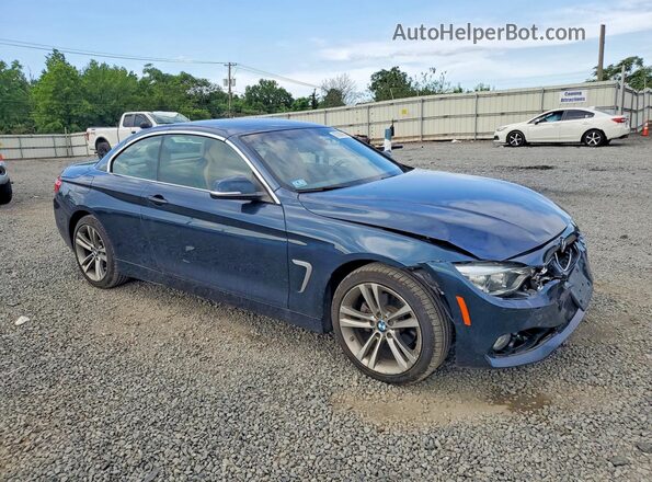 WBA4U9C55H5D43953 2017 BMW 4 SERIES Синий Передняя правая четверть