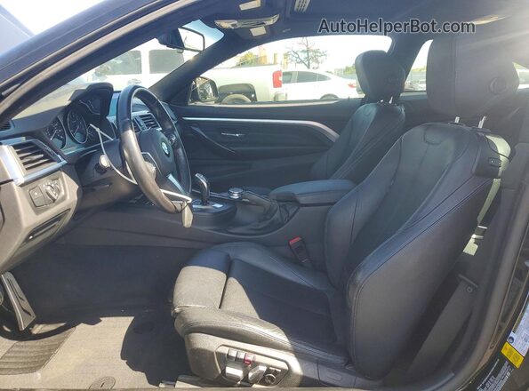 WBA4W3C54KAF92640 2019 BMW 4 SERIES Black Widok wnętrza z przodu