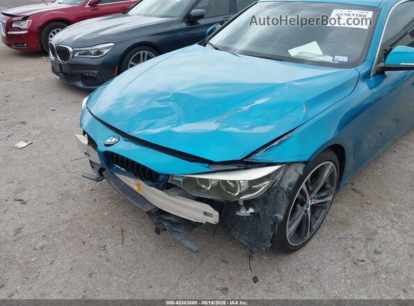 WBA4W3C57KAG91355 2019 BMW 4 SERIES Blue Вид спереду