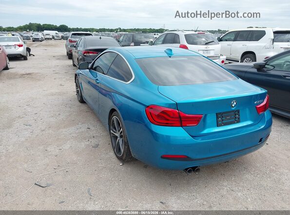 WBA4W3C57KAG91355 2019 BMW 4 SERIES Blue Задня ліва чверть