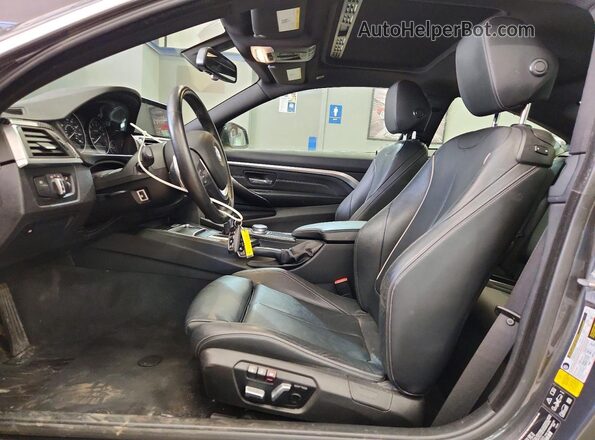 WBA4W5C50JAA49523 2018 BMW 4 SERIES Gray Widok wnętrza z przodu