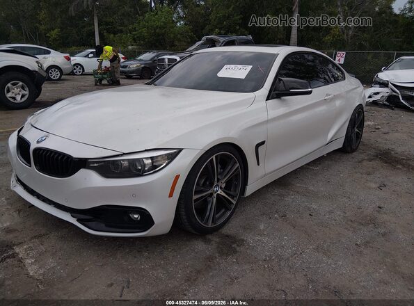 WBA4W7C02LFH61909 2020 BMW 4 SERIES White Vista tres cuartos delantera izquierda