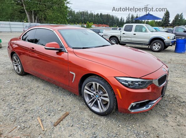 WBA4Z7C5XJEA33292 2018 BMW 4 SERIES Оранжевый Передняя правая четверть
