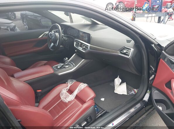 WBA53AP02MCF96709 2021 BMW 4 SERIES Black Vista interior delantera