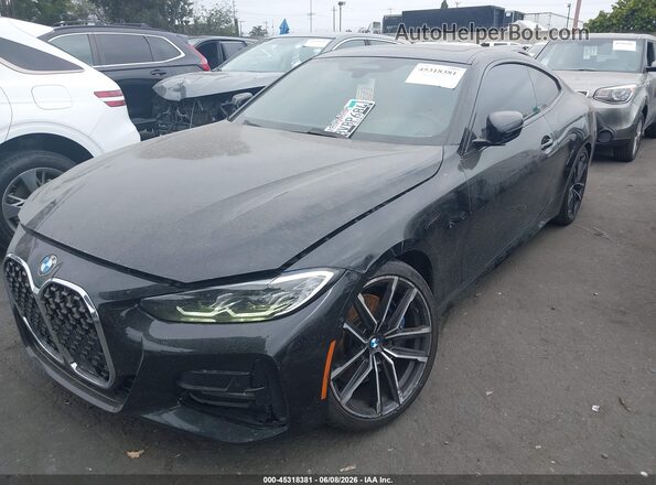 WBA53AP02MCF96709 2021 BMW 4 SERIES Black Vista tres cuartos delantera izquierda