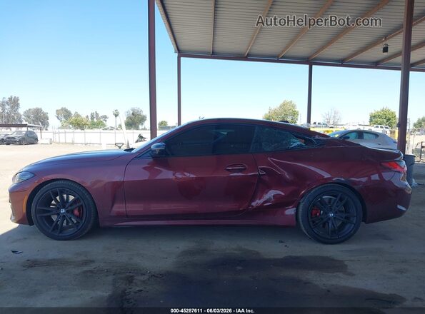 WBA53AP02RCS01870 2024 BMW 4 SERIES Burgundy Widok wnętrza 360 stopni