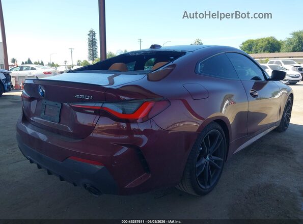 WBA53AP02RCS01870 2024 BMW 4 SERIES Burgundy Tył prawy