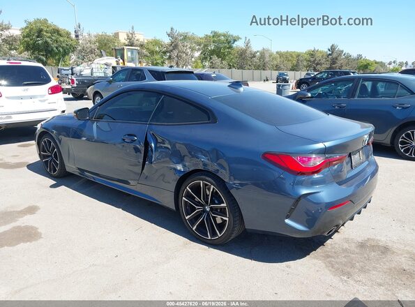 WBA53AP08MCF74553 2021 BMW 4 SERIES Blue უკანა მარცხენა