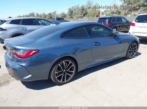 WBA53AP08MCF74553 2021 BMW 4 SERIES Blue უკანა მარჯვენა