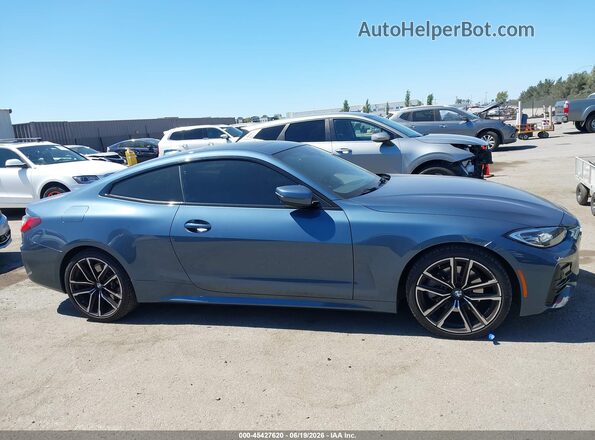 WBA53AP08MCF74553 2021 BMW 4 SERIES Blue უკანა სალონის ხედი